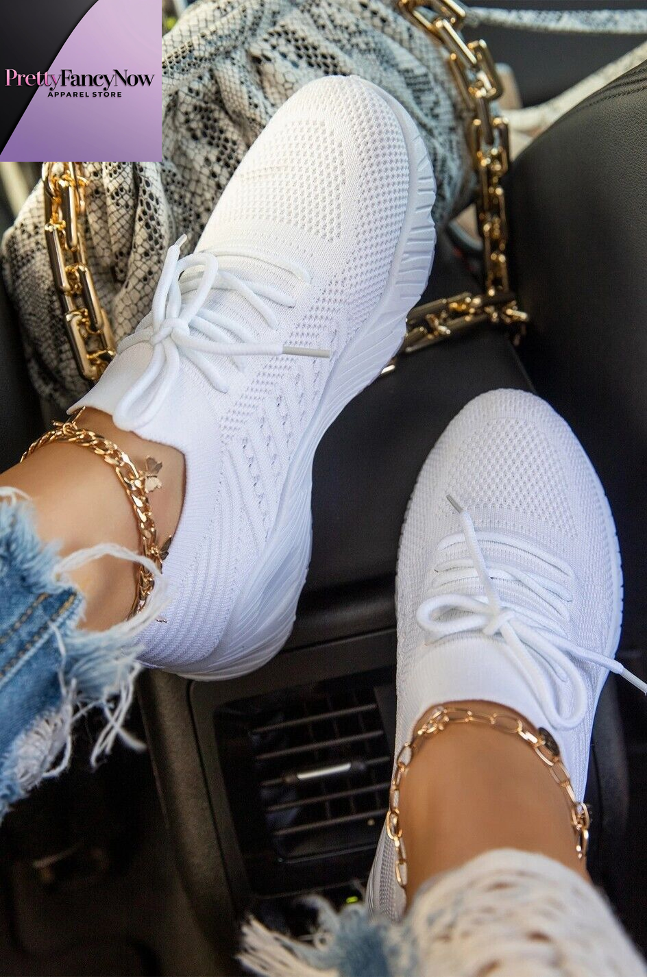 Ladies Walking Sneakers – Lightweight & Fashionable - PrettyFancyNow