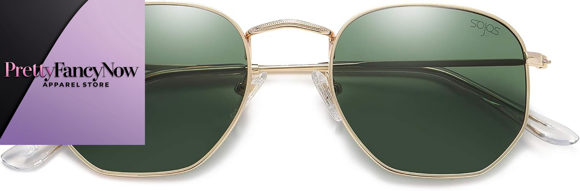 Designer Hexagonal Polarized Sunglasses