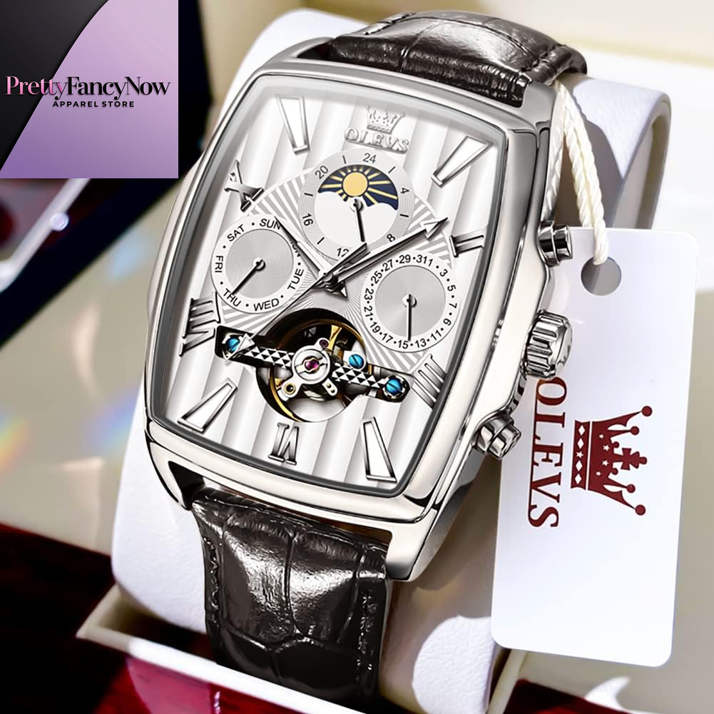 Men’s Executive Automatic Watch – Skeleton Design