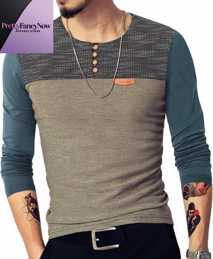 Men’s Premium Slim Fit Casual Shirt – Contrast Stitching