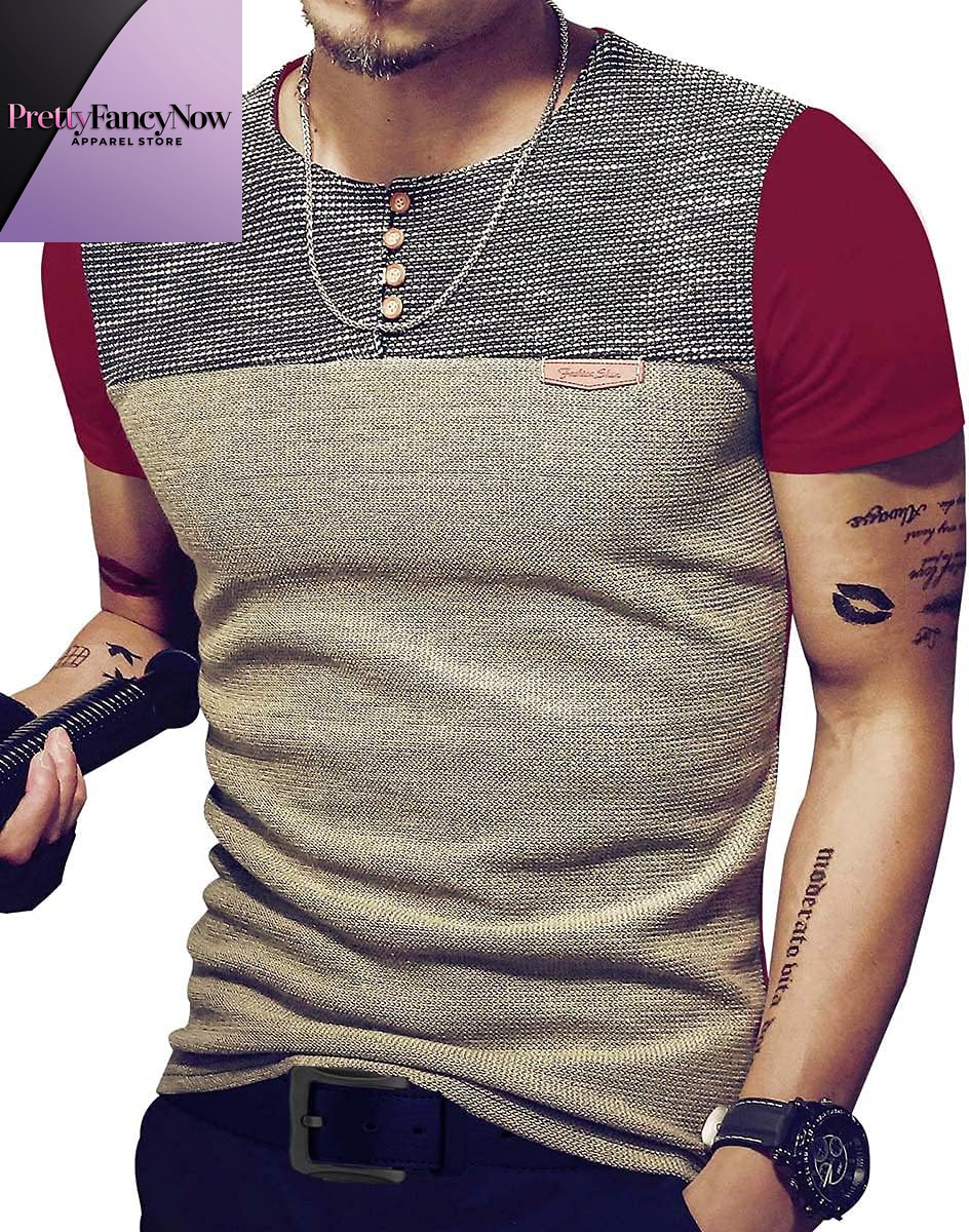 Men’s Premium Slim Fit Casual Shirt – Contrast Stitching