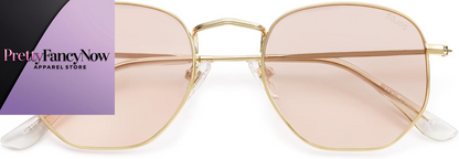 Designer Hexagonal Polarized Sunglasses