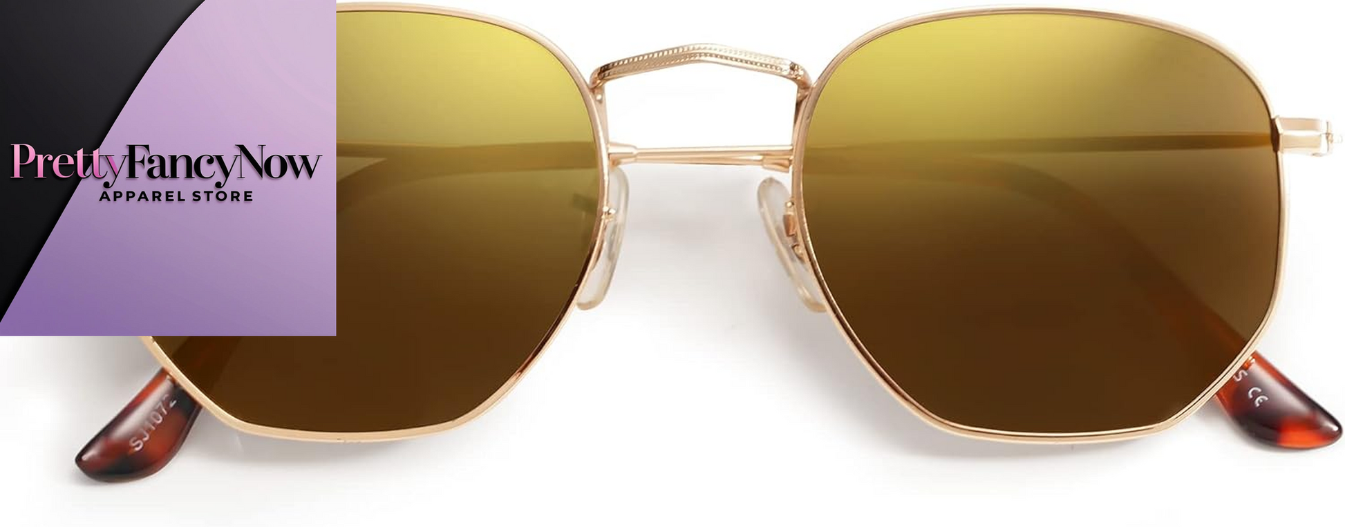 Designer Hexagonal Polarized Sunglasses