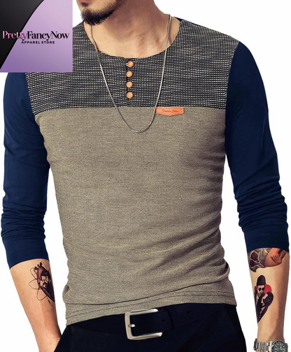 Men’s Premium Slim Fit Casual Shirt – Contrast Stitching